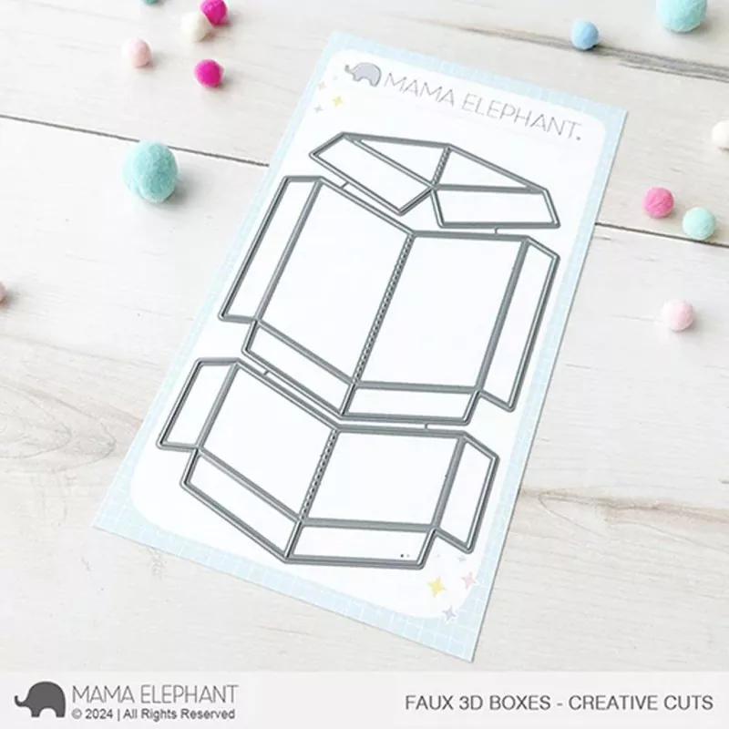 Faux 3D Boxes Stanzen Creative Cuts Mama Elephant