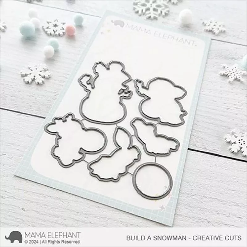 Build A Snowman Stanzen Creative Cuts Mama Elephant