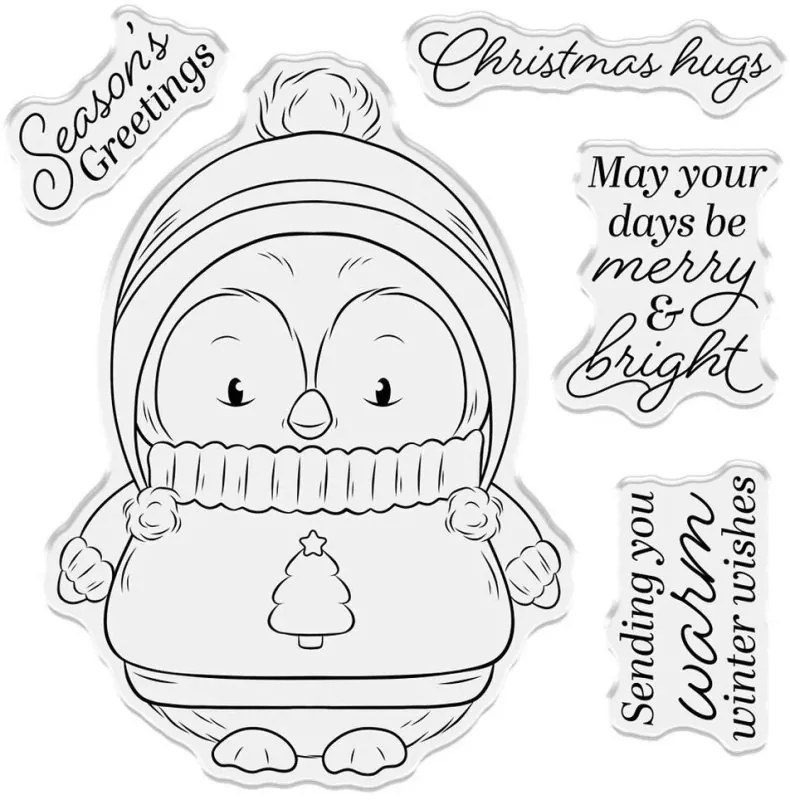 Christmas Hugs stempel set crafters companion 1