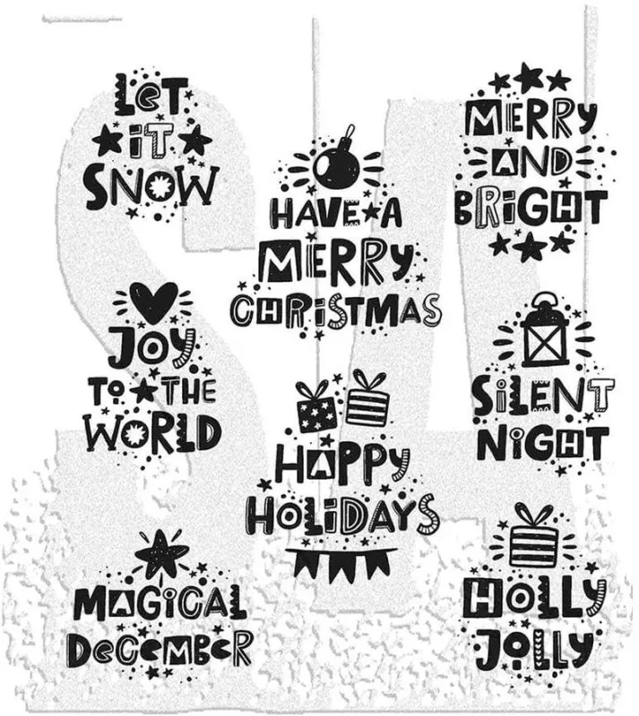 Holiday WhatNots Tim Holtz Gummistempel Stamper Anonymous