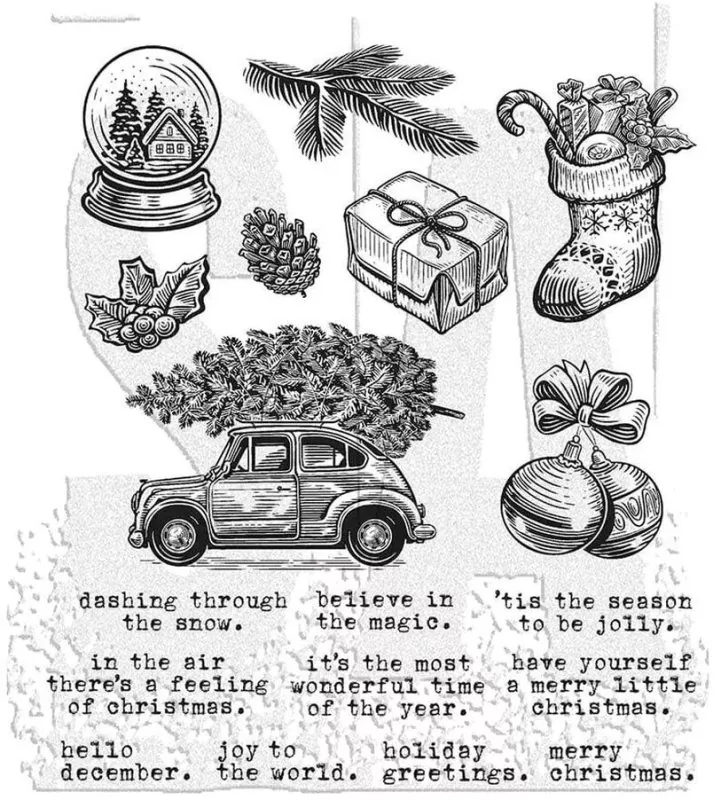 Home For Christmas Tim Holtz Gummistempel Stamper Anonymous