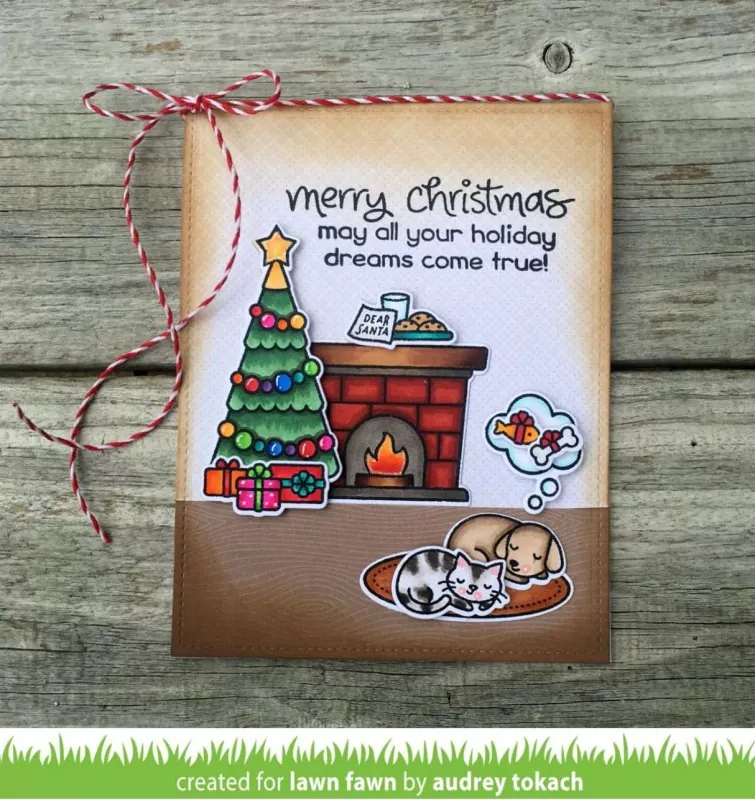 Christmas Dreams Coloring Stencils Schablonen Lawn Fawn 2