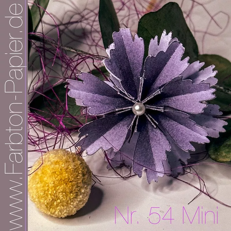 Faltblume Nr.54 Mini Stanzenset FarbTon Papier