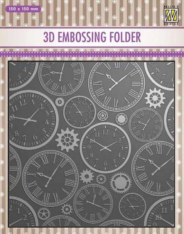 Time 3D Embossing Folder von Nellie Snellen