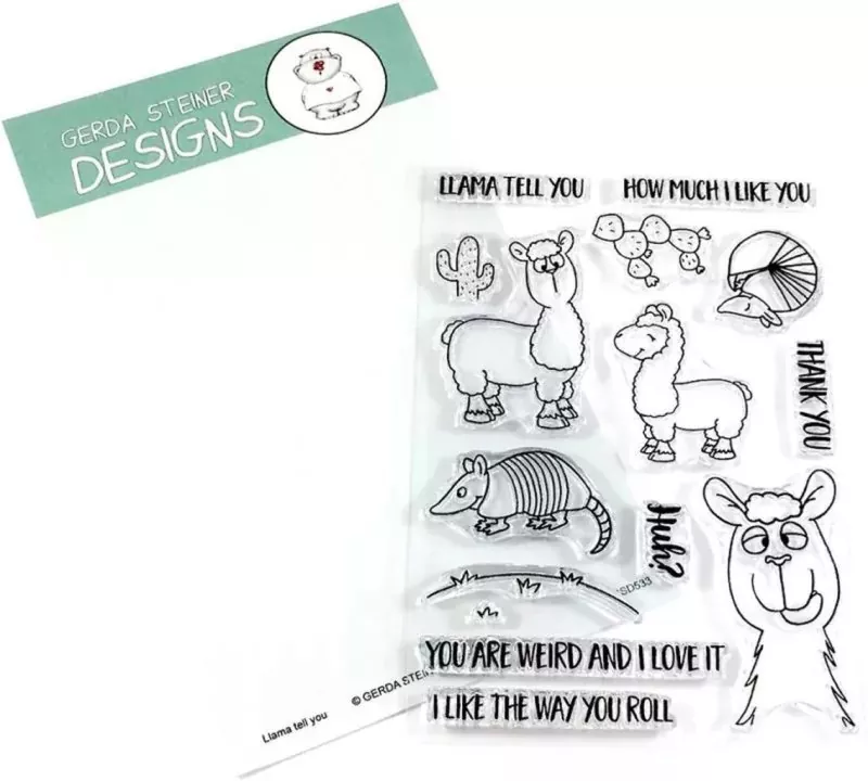 Llama Tell You BUNDLE Stempel + Stanzen Gerda Steiner Designs