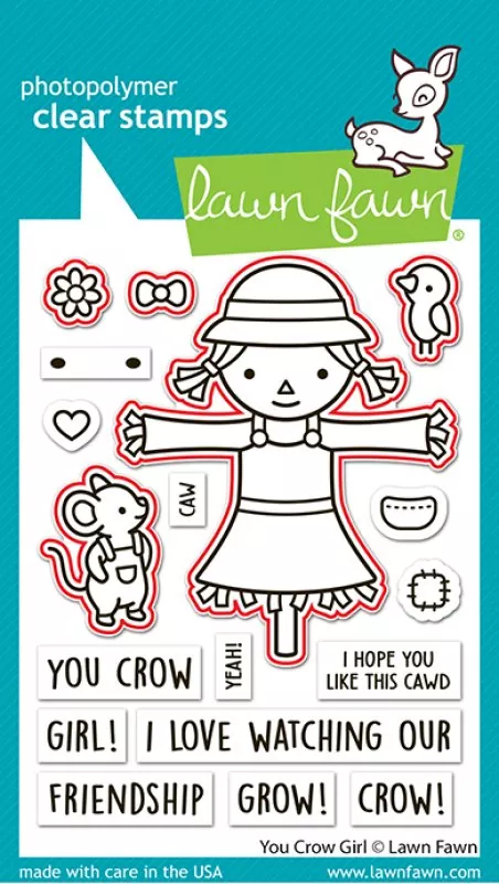 You Crow Girl Stanzen Lawn Fawn 1