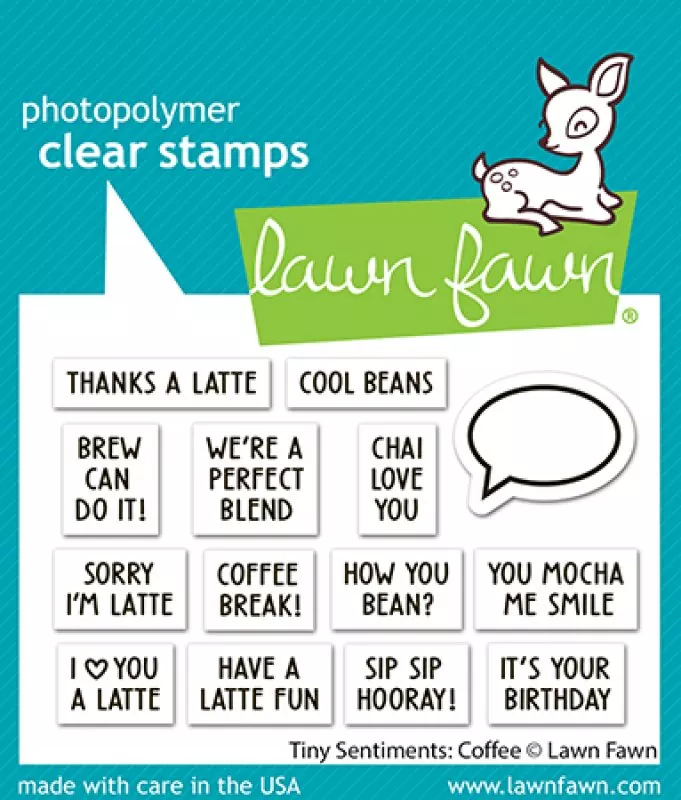 Tiny Sentiments: Coffee Stempel Lawn Fawn