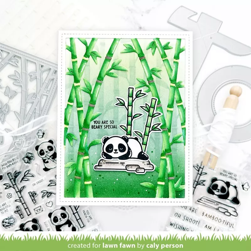 Bamboo Stencils Schablonen Lawn Fawn 3