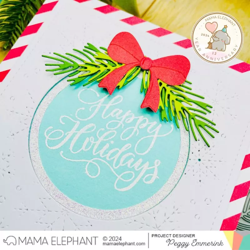 Paola's Merry Wishes Clear Stamps Stempel Mama Elephant 2