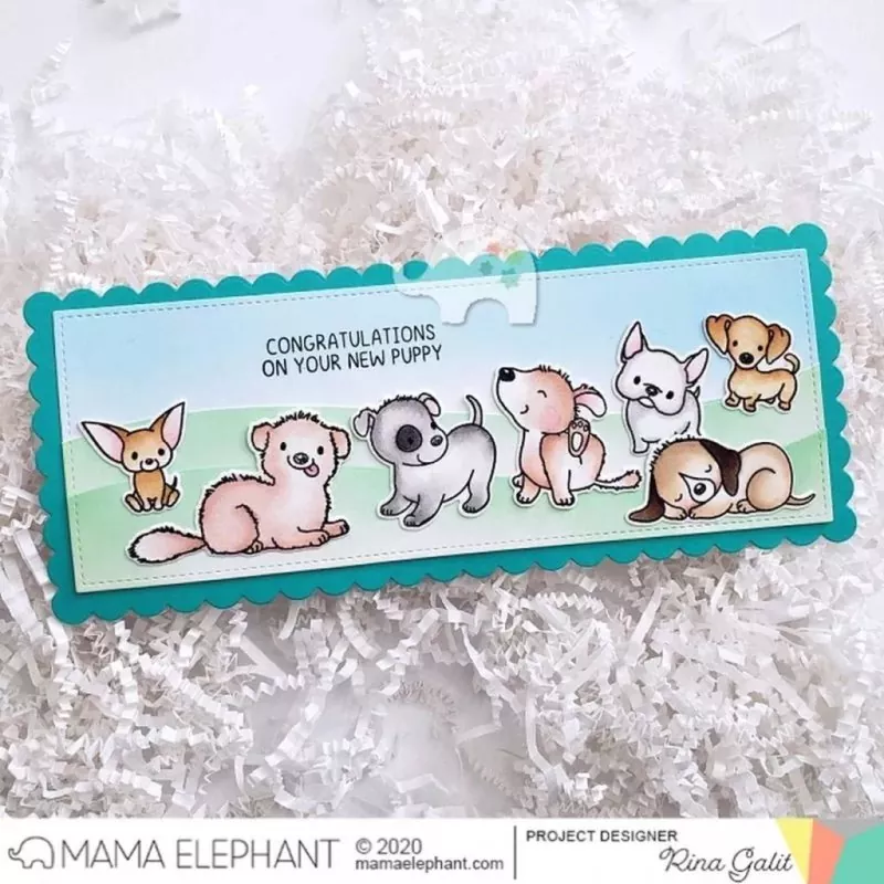 My Pet Puppies Mama Elephant Stamp & Die Bundle 3