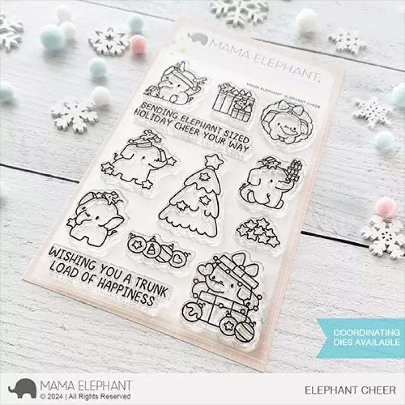 Elephant Cheer Clear Stamps Stempel Mama Elephant