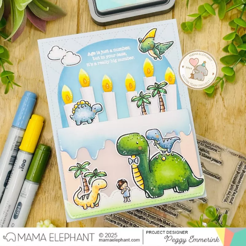 Cheeky Birthday Clear Stamps Stempel Mama Elephant 1