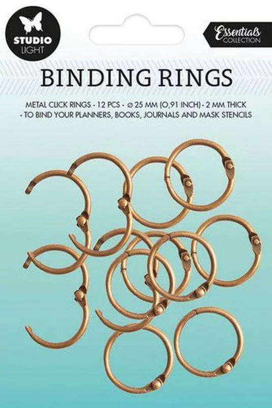 buchringe Click Rings Nr.02 Studio Light 25 mm Gold