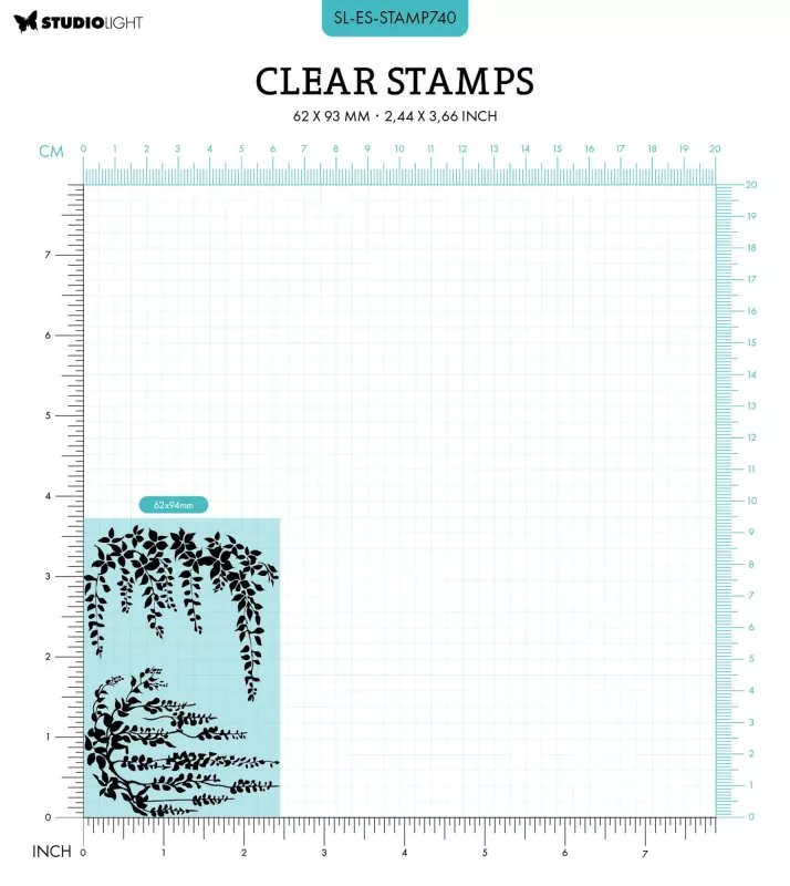 Essentials Nr. 740 Wisteria studio light clearstamps 1