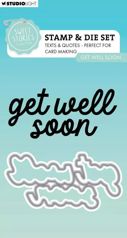 studio light Sweet Stories Get Well Soon Stempel & Stanzen Set Studio Light