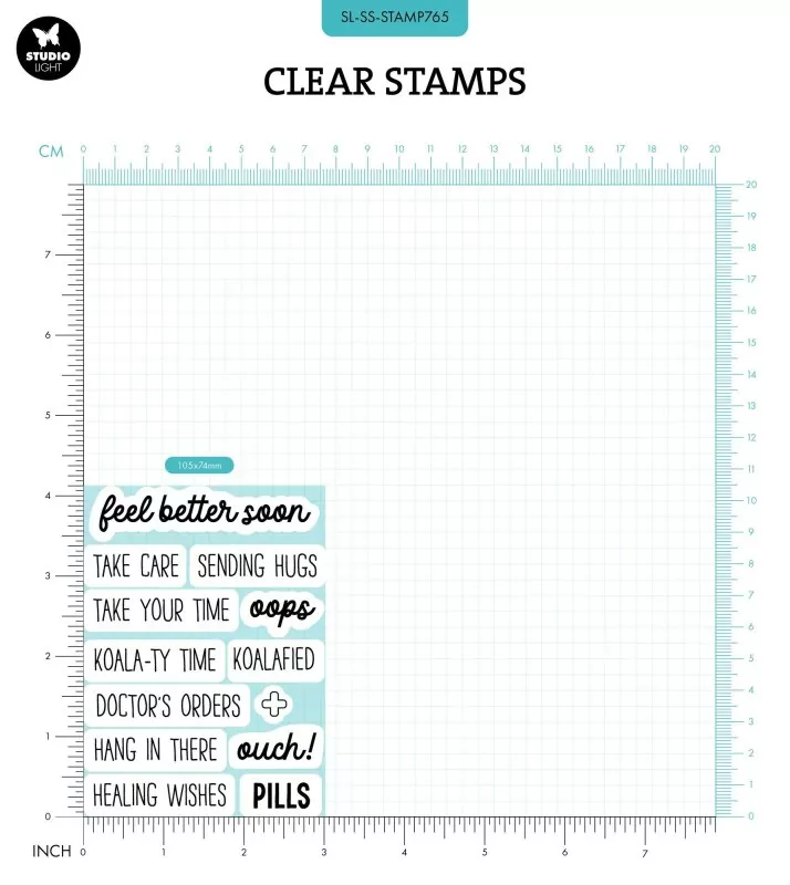 Sweet Stories Get Well Soon & Feel Better Bundle Stempel & Stanzen Set Studio Light 3