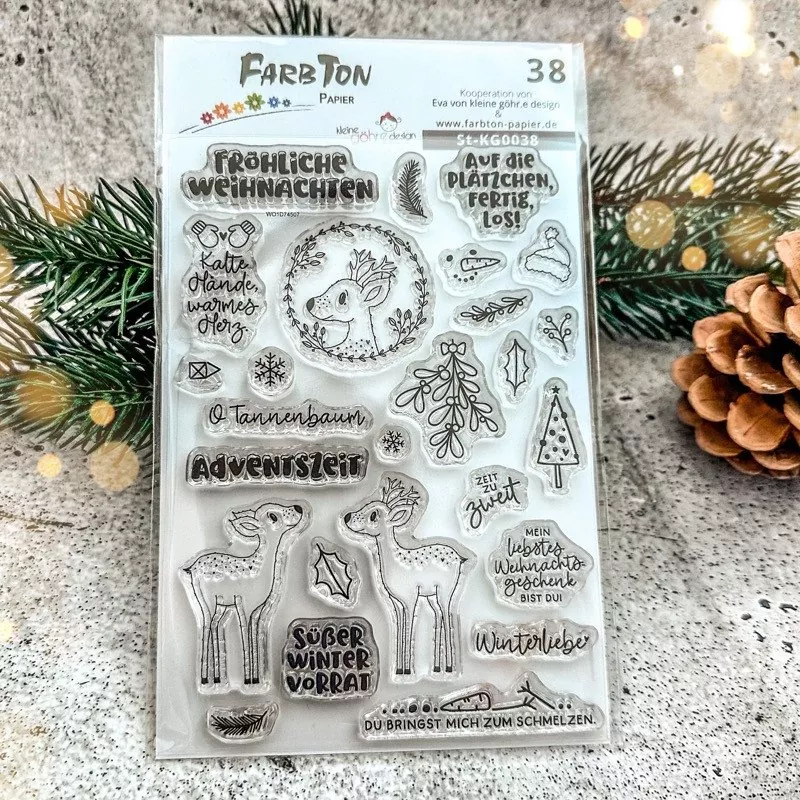 Stempel: Winterwonderland 1 / Kleine Göhr.e Design Nr.38 FarbTon Papier