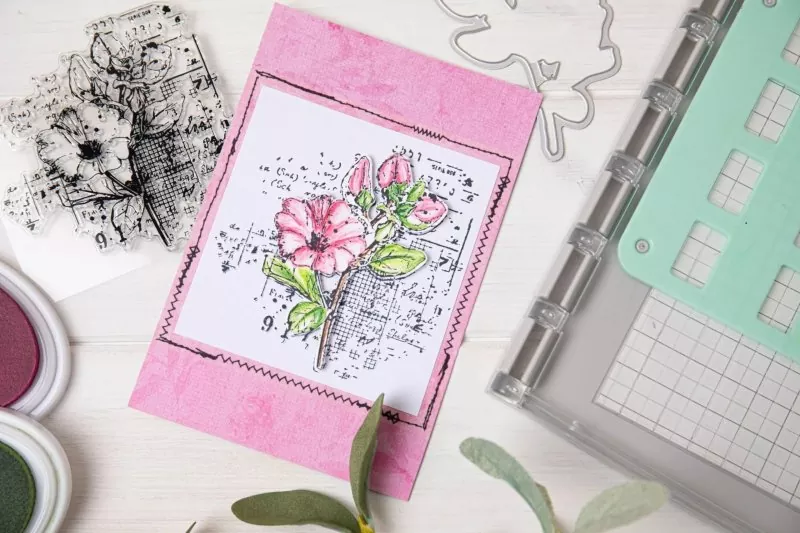 Floral Mix Cluster Sizzix & 49 and Market Framelits Stanzen & Stempel 3