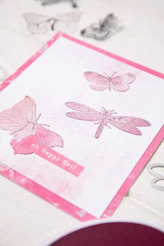 Engraved Wings Sizzix & 49 and Market Framelits Stanzen & Stempel 3