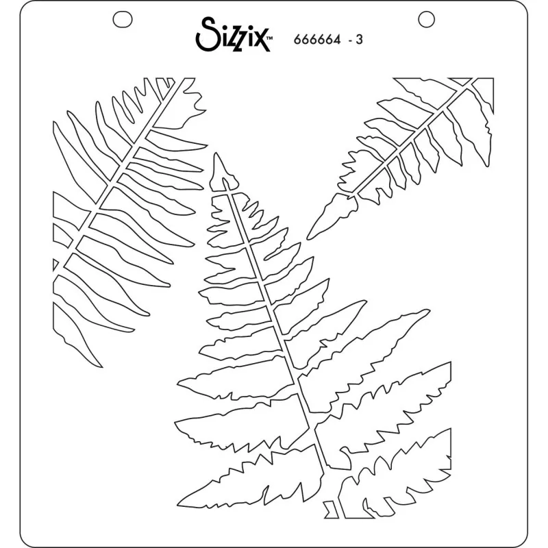 Fern Layered Stencils Schablonen Sizzix 3