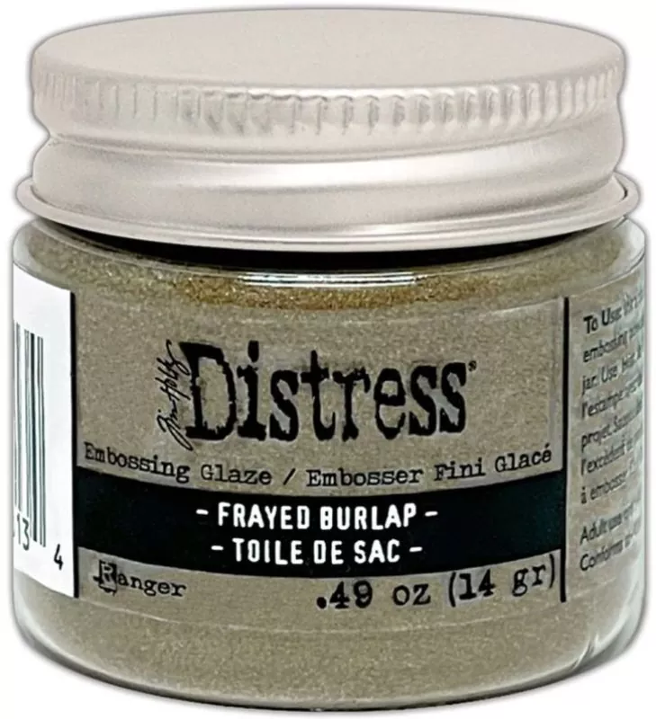 ranger distress embossing glaze Frayed Burlap tim holtz