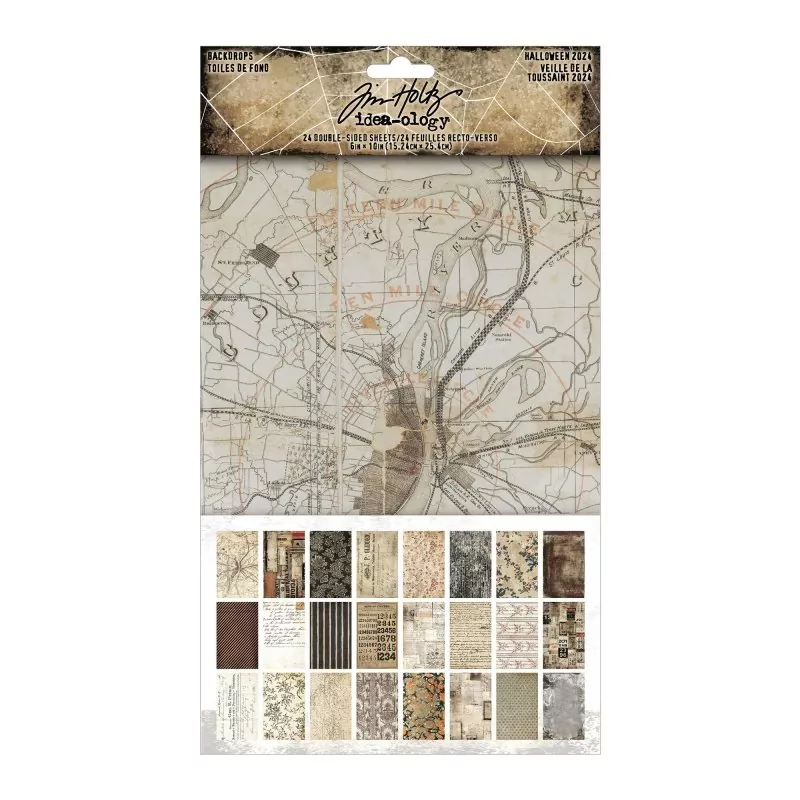 Halloween Backdrops Idea-ology Tim Holtz