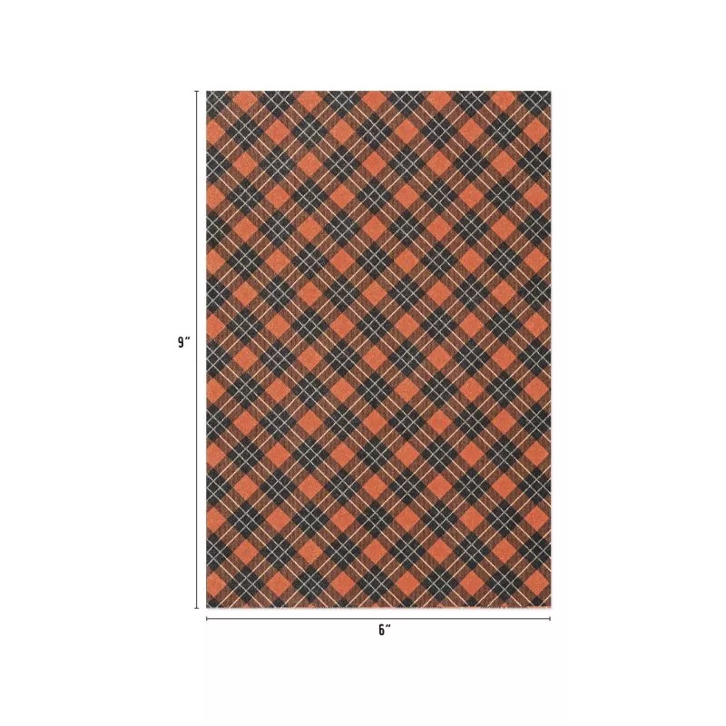 Halloween Kraft-stock Halloween Sparkle Plaid Idea-ology Tim Holtz 2