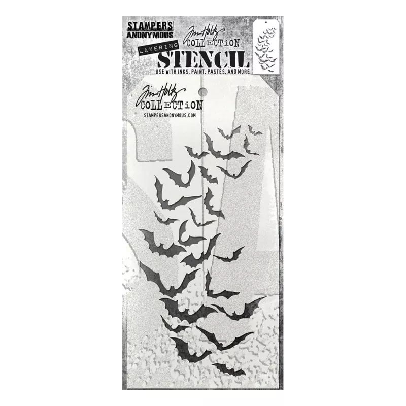 Tim Holtz Batty Layering Schablone Stencil Stampers Anonymous