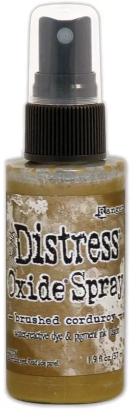 Brushed Corduroy ranger distress oxide spray tim holtz