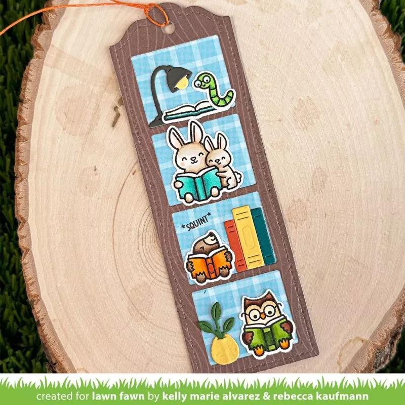 Stitched Bookmark Stanzen Lawn Fawn 1