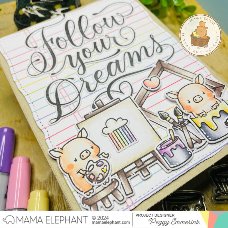 Painting Piggies Stanzen Creative Cuts Mama Elephant 2