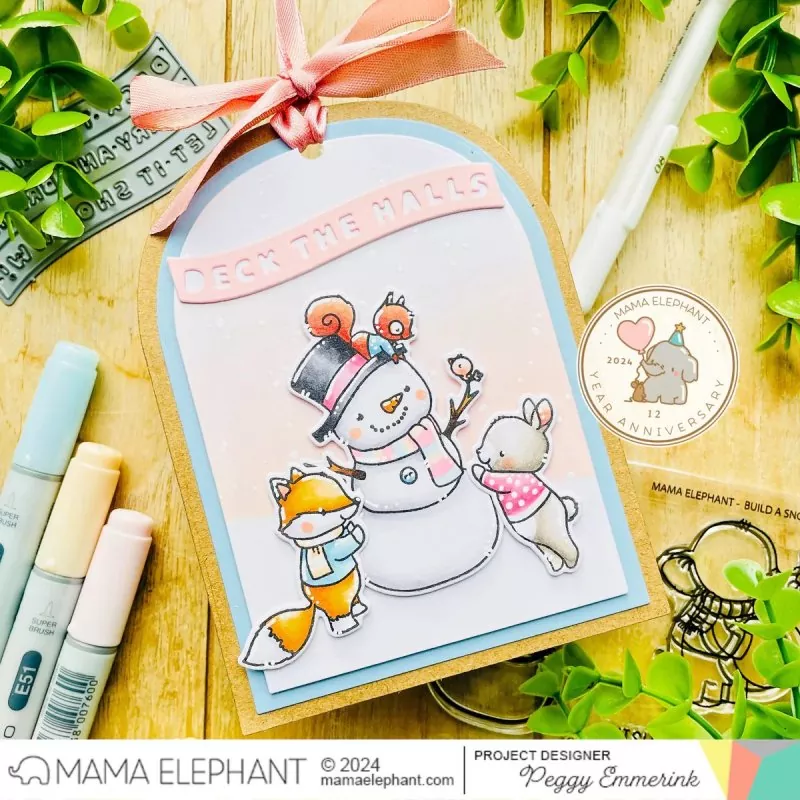 Build A Snowman Clear Stamps Mama Elephant 1