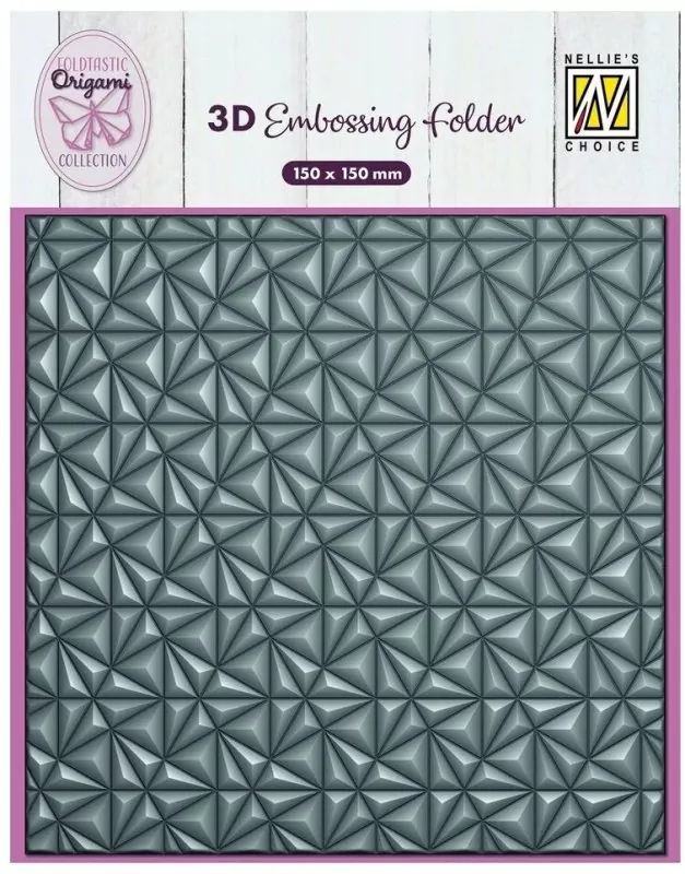 Origami Triangles 3D Embossing Folder von Nellie's Choice