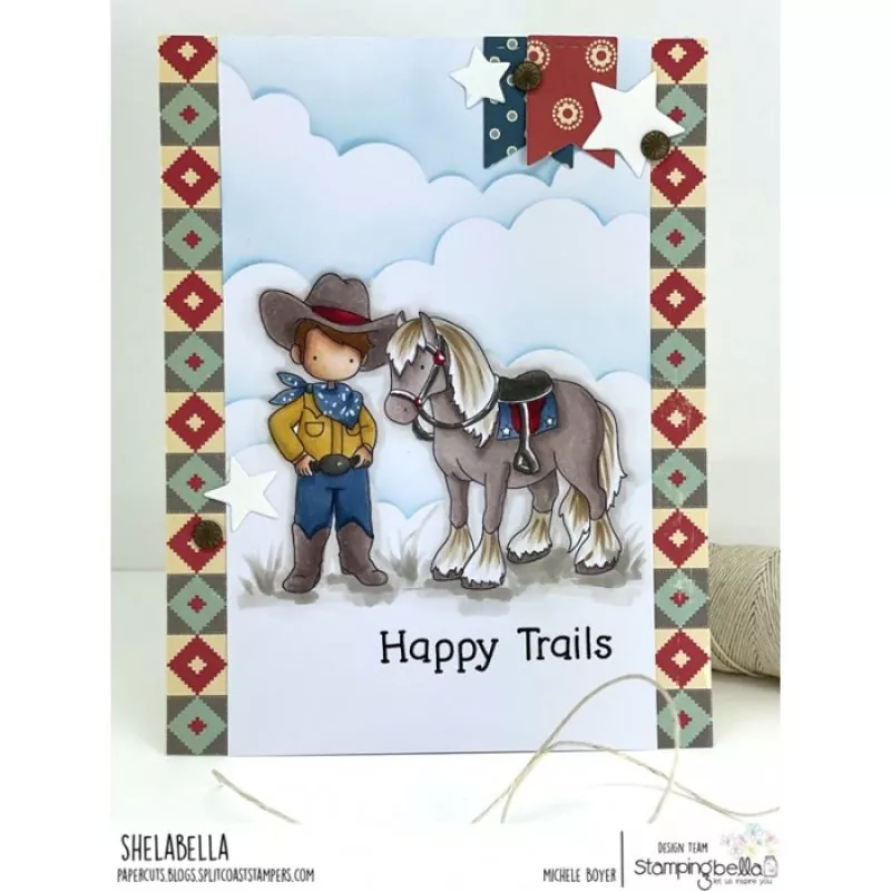 Stampingbella Uptown Cowboy Pets Gummistempel 1