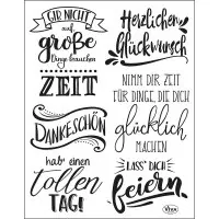 Lettering Deutsch - Clear Stamps - Viva Decor