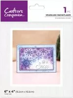 Sparkling Snowflakes Partial 3D prägeschablone crafters companion