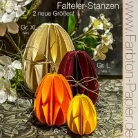 Falteier Nr.33 XL Stanzenset FarbTon Papier