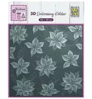 3-D Embossing Folder - Poinsettia - Nellie's Choice