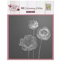 Flowers 3D Embossing Folder von Nellie's Choice