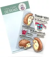 Hedgehog with Gifts BUNDLE Stempel + Stanzen Gerda Steiner Designs