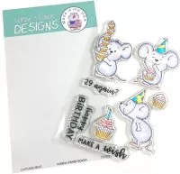 Cupcake Mice - BUNDLE Stempel + Stanzen - Gerda Steiner Designs