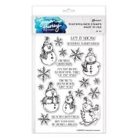 Simon Hurley - Sketched Snowmen - Clear Stamps - Ranger