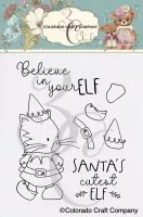 Cutest Elf Clear Stamps Colorado Craft Company by Kris Lauren