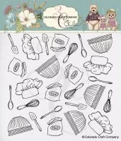 Baking Background Clear Stamps Colorado Craft Company by Kris Lauren