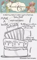 Eat More Cake Clear Stamps Colorado Craft Company by Kris Lauren