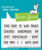 Henry's Build-a-Sentiment: Made For You - Stempel - Lawn Fawn