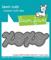 Scripty XOXO Outline Add-On - Stanzen - Lawn Fawn