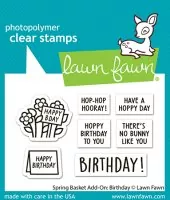 Spring Basket Add-On: Birthday - Stempel - Lawn Fawn