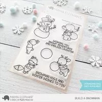 Build A Snowman Clear Stamps Stempel Mama Elephant