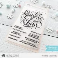 Sparkle and Shine Clear Stamps Stempel Mama Elephant